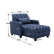 Navy high-quality fabric leisure barry sofa by La Spezia additional picture 13