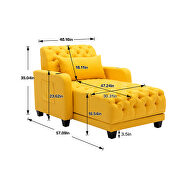 Yellow high-quality fabric leisure barry sofa by La Spezia additional picture 12