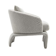 High-quality fabric leisure chair in light gray by La Spezia additional picture 14