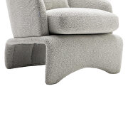 High-quality fabric leisure chair in light gray by La Spezia additional picture 5
