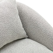 High-quality fabric leisure chair in light gray by La Spezia additional picture 9