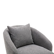High-quality fabric leisure chair in dark gray by La Spezia additional picture 2