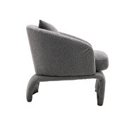 High-quality fabric leisure chair in dark gray by La Spezia additional picture 5