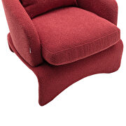 High-quality fabric leisure chair in red by La Spezia additional picture 13