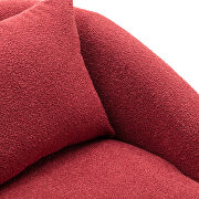 High-quality fabric leisure chair in red by La Spezia additional picture 14