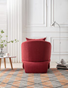 High-quality fabric leisure chair in red by La Spezia additional picture 7