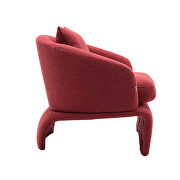 High-quality fabric leisure chair in red by La Spezia additional picture 9