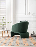 High-quality fabric leisure chair in emerald by La Spezia additional picture 2