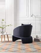High-quality fabric leisure chair in navy by La Spezia additional picture 14