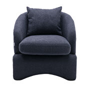 High-quality fabric leisure chair in navy by La Spezia additional picture 8