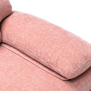 Chenille fabric accent sectional sofa in pink by La Spezia additional picture 8