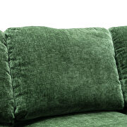 Chenille fabric sectional accent sofa in green by La Spezia additional picture 2
