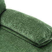 Chenille fabric sectional accent sofa in green by La Spezia additional picture 7
