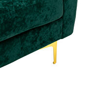 Emerald fabric accent sectional sofa with ottoman by La Spezia additional picture 11