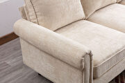 Beige fabric accent sectional sofa by La Spezia additional picture 9