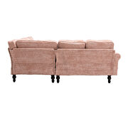 Pink fabric accent sectional sofa by La Spezia additional picture 8