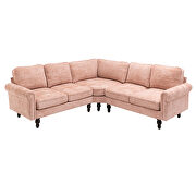 Pink fabric accent sectional sofa by La Spezia additional picture 9