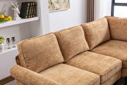 Yellow fabric accent sectional sofa by La Spezia additional picture 3