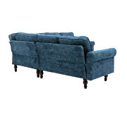 Navy fabric accent sectional sofa by La Spezia additional picture 12