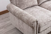Light gray fabric accent sectional sofa by La Spezia additional picture 7