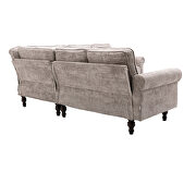 Light gray fabric accent sectional sofa by La Spezia additional picture 10