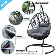 High quality outdoor indoor wicker swing egg chair by La Spezia additional picture 2