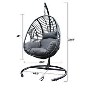 High quality outdoor indoor wicker swing egg chair by La Spezia additional picture 9