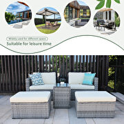 5 pieces outdoor patio wicker sofa set additional photo 5 of 7