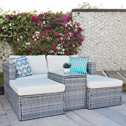 5 pieces outdoor patio wicker sofa set by La Spezia additional picture 7