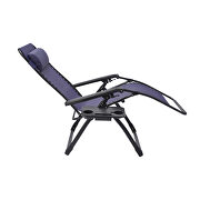 Outdoor patio folding zero gravity blue lounge reclining chair by La Spezia additional picture 6