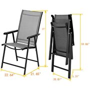 4-pack patio folding chairs portable for outdoor camping, beach by La Spezia additional picture 3