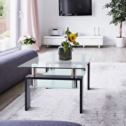 Rectangle black glass coffee table by La Spezia additional picture 4