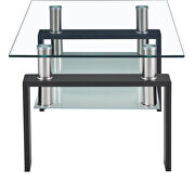Rectangle black glass coffee table by La Spezia additional picture 10