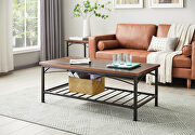 Coffee table set of 3pk for living room, including 1 coffee and 2 end table sets by La Spezia additional picture 7