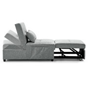 4 in 1 function ottoman, chair ,sofa bed and chaise lounge in gray finish by La Spezia additional picture 16