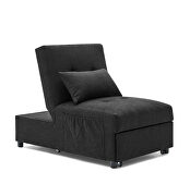 4 in 1 function ottoman, chair ,sofa bed and chaise lounge in black finish by La Spezia additional picture 12