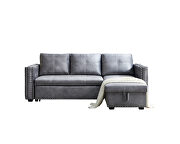 Gray reversible sectional sofa by La Spezia additional picture 10