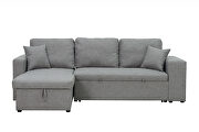 Gray sectional sofa with pulled out bed, 2 seats sofa and reversible chaise with storage by La Spezia additional picture 7