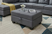 Gray fabric sectional 3-seaters sofa with reversible chaise by La Spezia additional picture 8