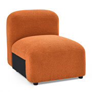 Orange teddy fabric l-shape modular sectional sofa by La Spezia additional picture 12
