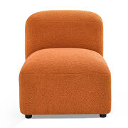 Orange teddy fabric l-shape modular sectional sofa by La Spezia additional picture 14