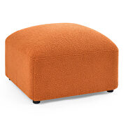 Orange teddy fabric l-shape modular sectional sofa by La Spezia additional picture 5
