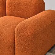 Orange teddy fabric l-shape modular sectional sofa by La Spezia additional picture 7