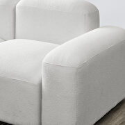 Ivory loop yarn l-shape modular sectional sofa by La Spezia additional picture 2