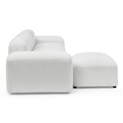 Ivory loop yarn l-shape modular sectional sofa by La Spezia additional picture 9