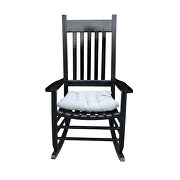 Wooden porch rocker chair black by La Spezia additional picture 2