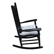 Wooden porch rocker chair black by La Spezia additional picture 4