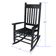 Wooden porch rocker chair black by La Spezia additional picture 7