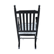 Wooden porch rocker chair black by La Spezia additional picture 8