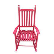 Wooden porch rocker chair red by La Spezia additional picture 2